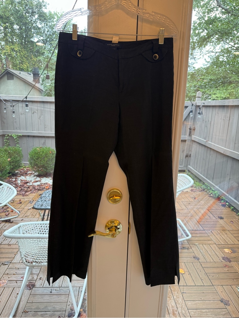 Banana Republic Black Women's Linen Trousers